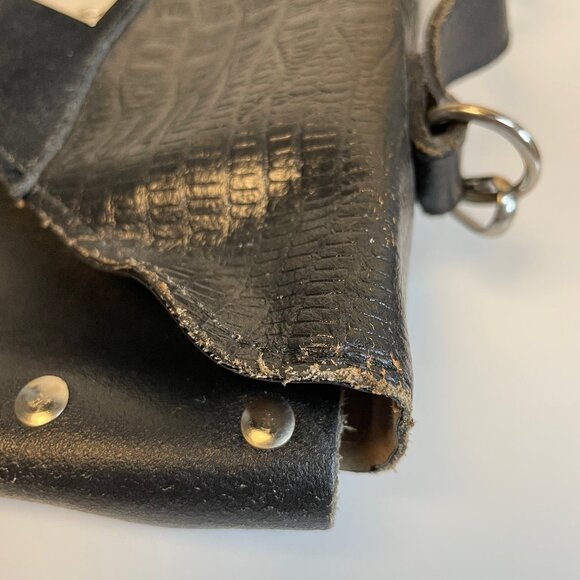 Vintage Studded Leather Bag - Made in Italy - Picture 9 of 12